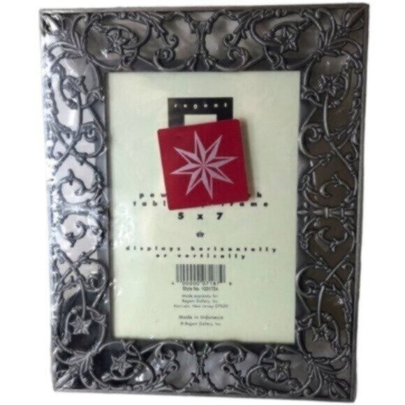 NWT Regent Pewter Tabletop Picture Frame 5 X 7 - Picture 1 of 5